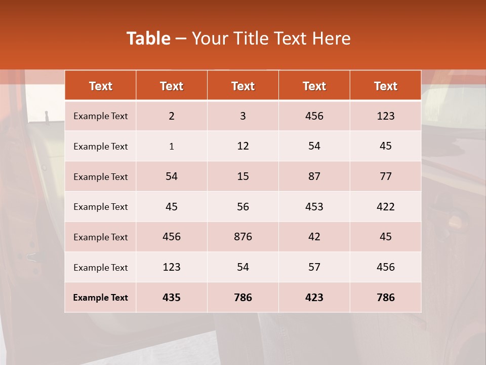 Road Jeans Engine PowerPoint Template
