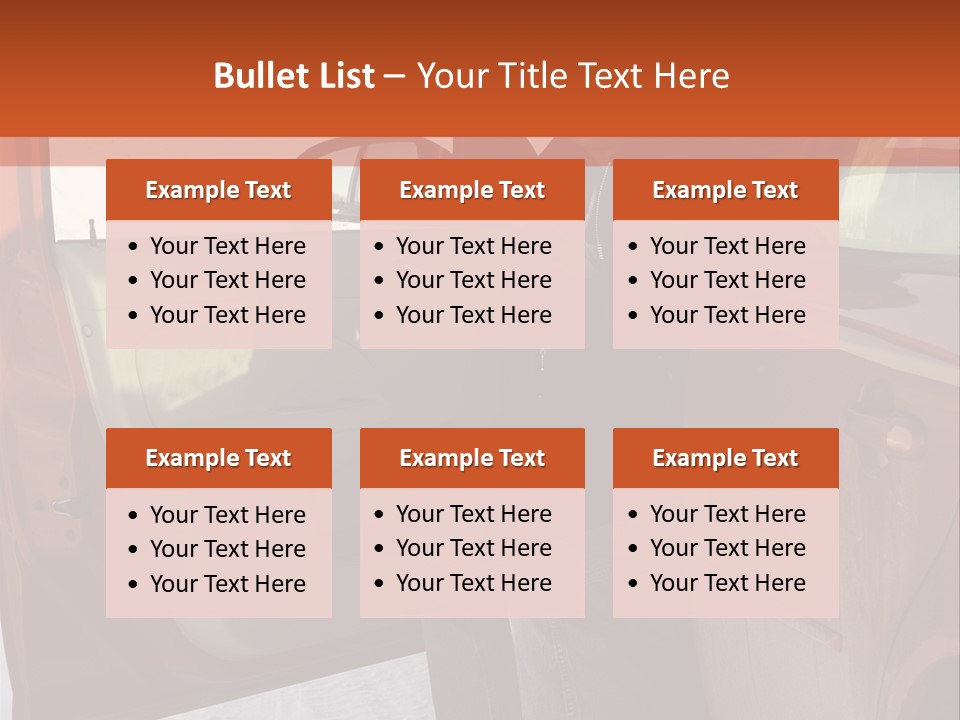 Road Jeans Engine PowerPoint Template