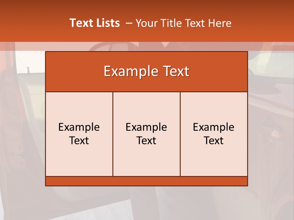 Road Jeans Engine PowerPoint Template