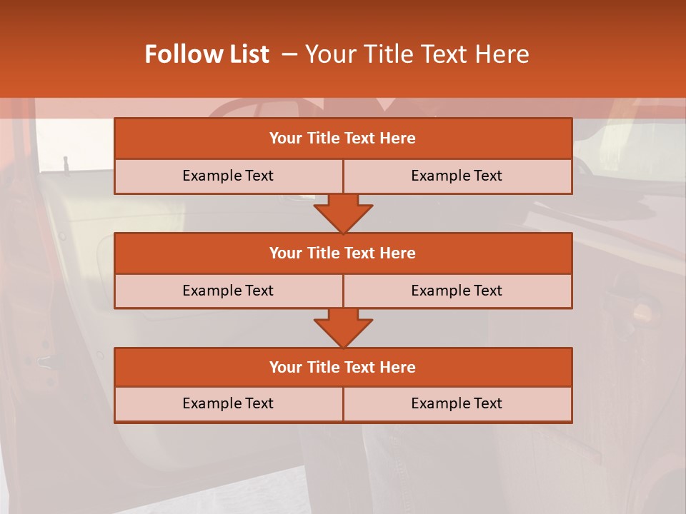 Road Jeans Engine PowerPoint Template