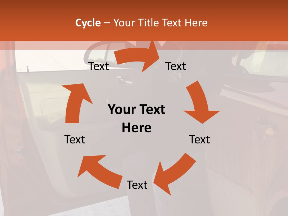Road Jeans Engine PowerPoint Template