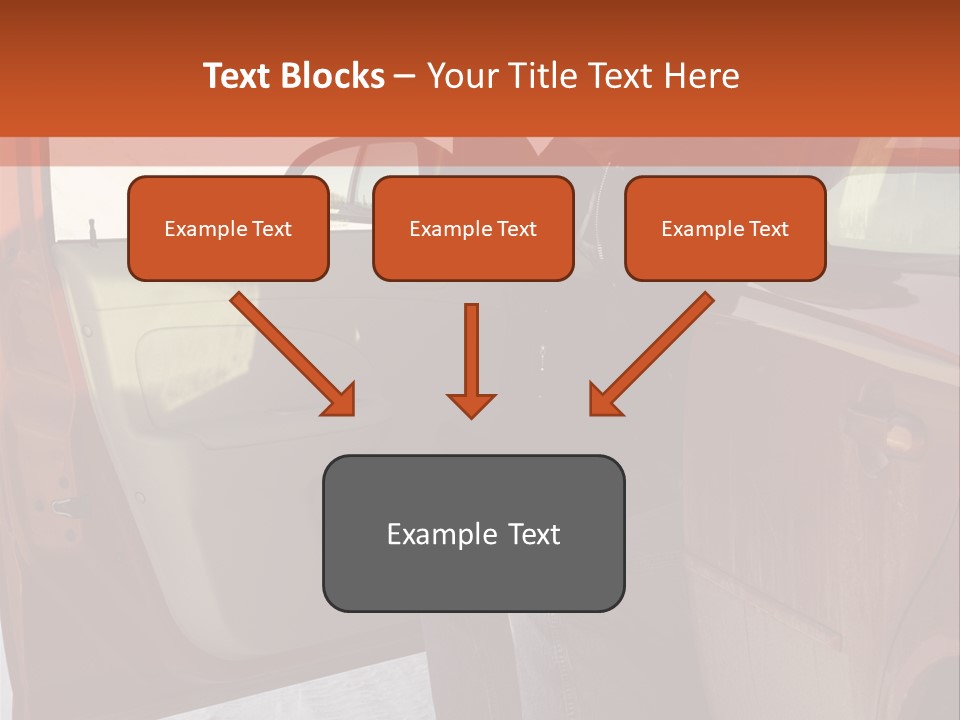 Road Jeans Engine PowerPoint Template