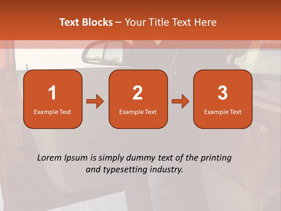 Road Jeans Engine PowerPoint Template