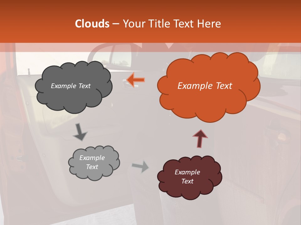 Road Jeans Engine PowerPoint Template