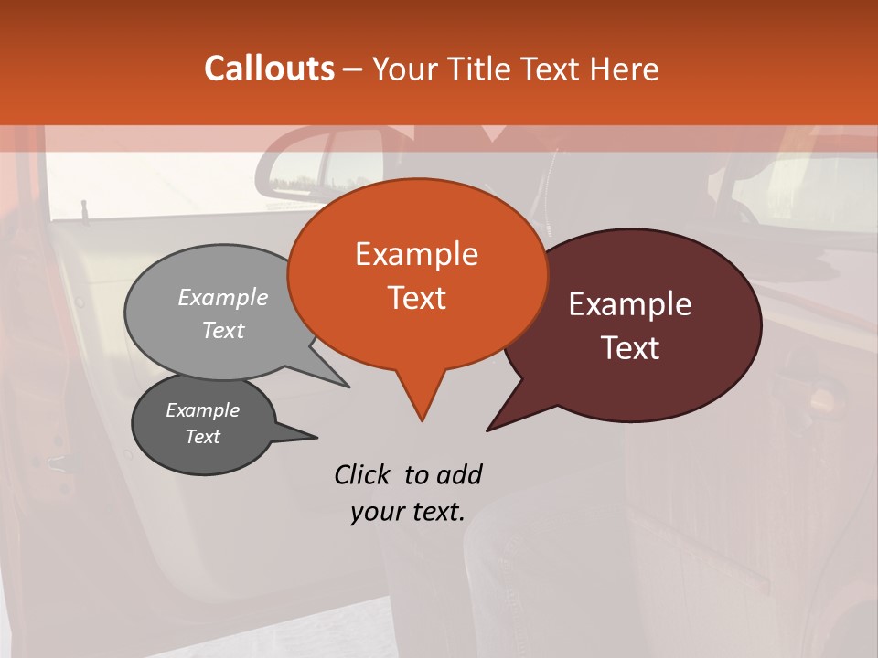 Road Jeans Engine PowerPoint Template