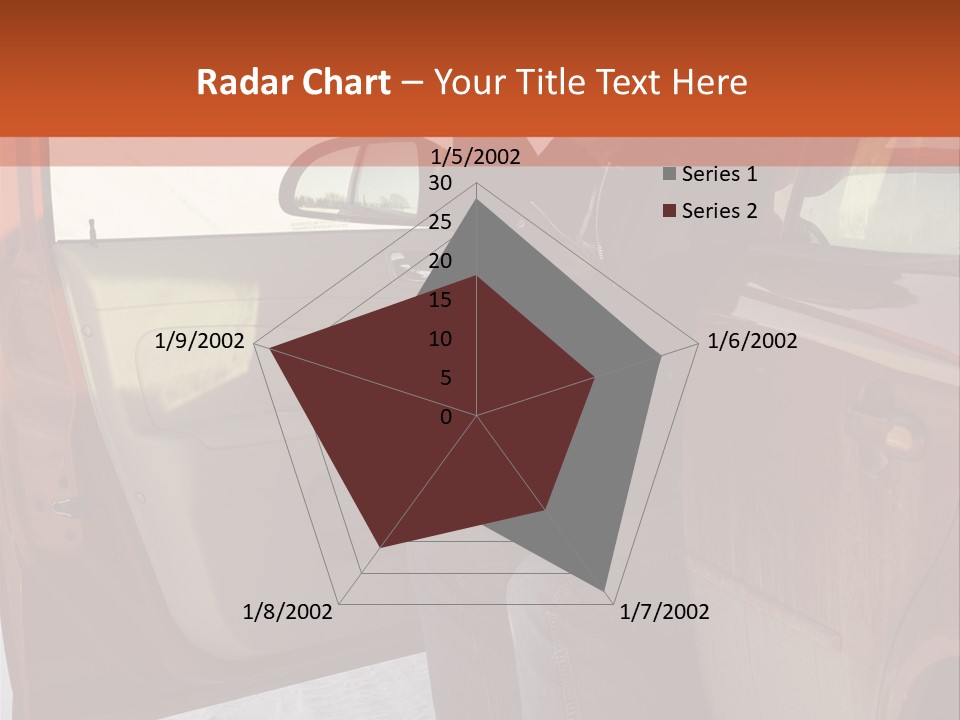 Road Jeans Engine PowerPoint Template