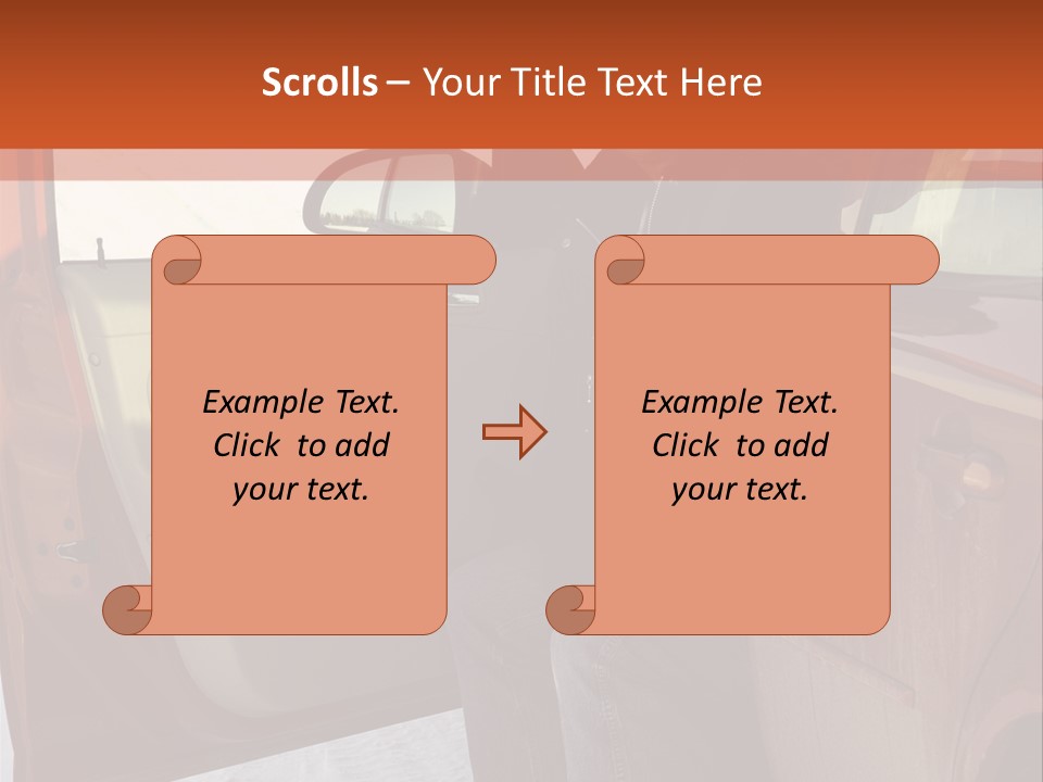 Road Jeans Engine PowerPoint Template