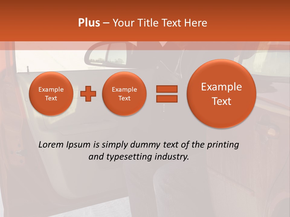 Road Jeans Engine PowerPoint Template