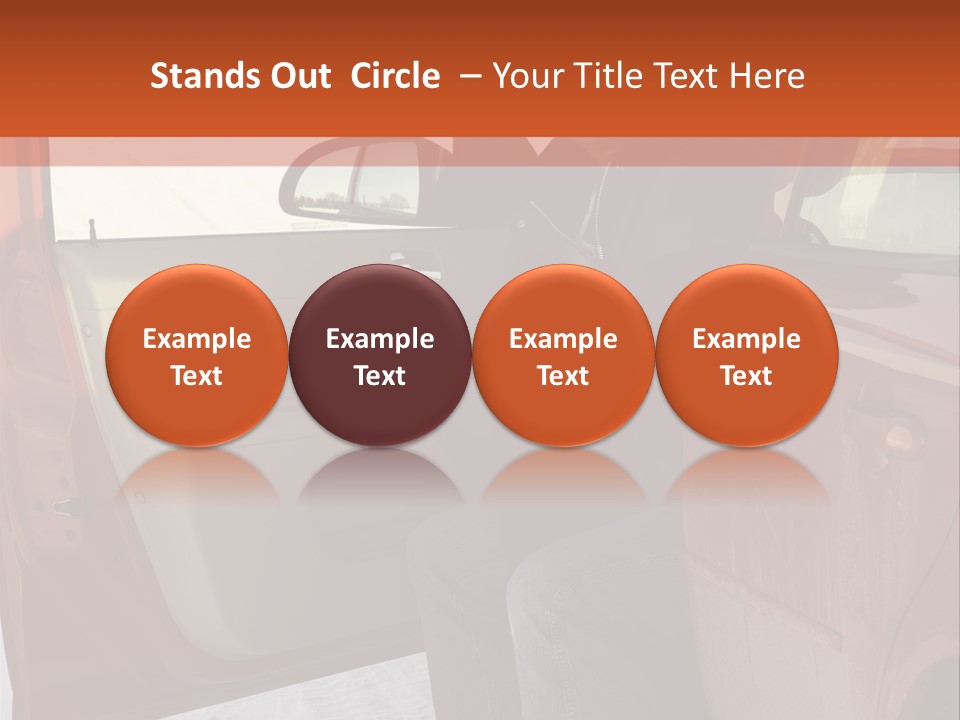 Road Jeans Engine PowerPoint Template