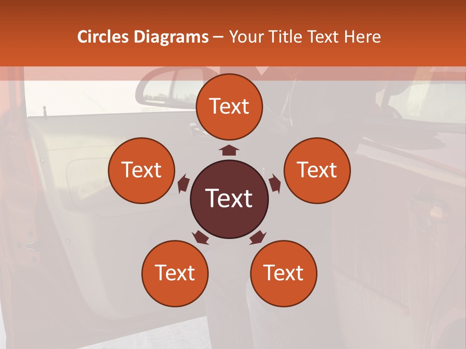 Road Jeans Engine PowerPoint Template