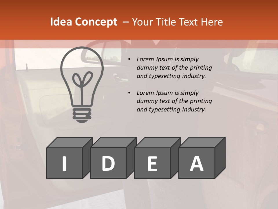 Road Jeans Engine PowerPoint Template