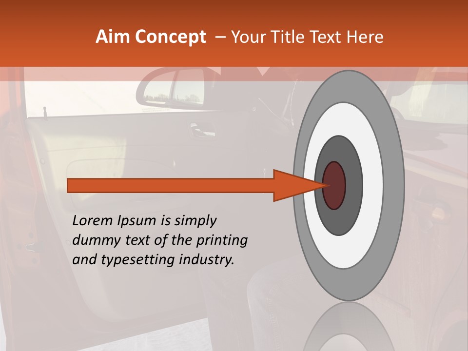 Road Jeans Engine PowerPoint Template