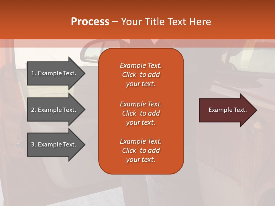 Road Jeans Engine PowerPoint Template