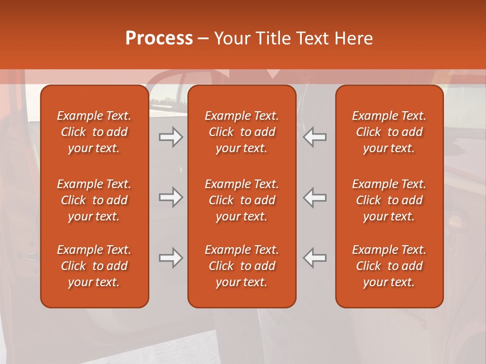Road Jeans Engine PowerPoint Template