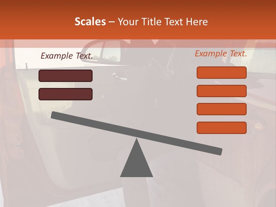 Road Jeans Engine PowerPoint Template
