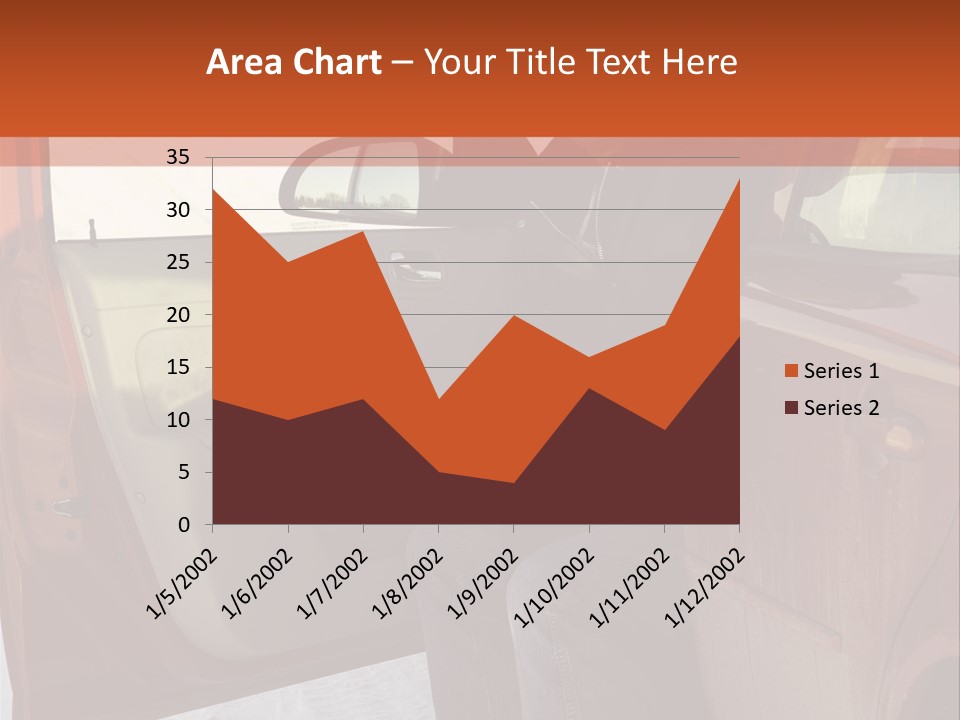 Road Jeans Engine PowerPoint Template