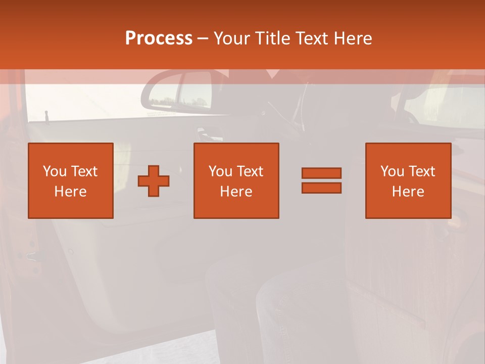 Road Jeans Engine PowerPoint Template