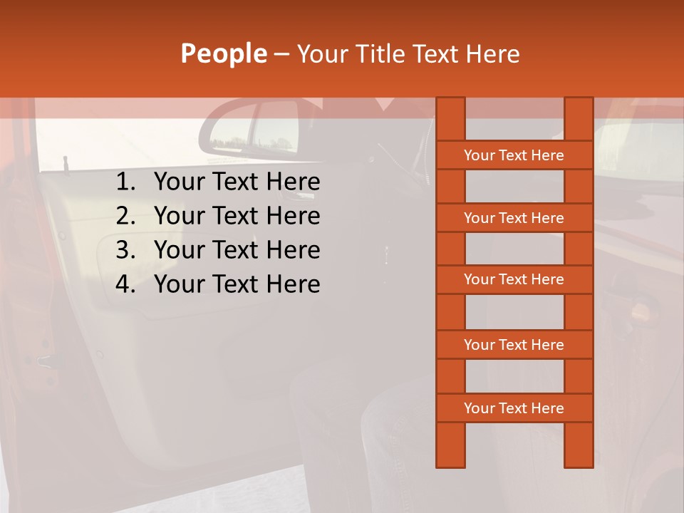 Road Jeans Engine PowerPoint Template