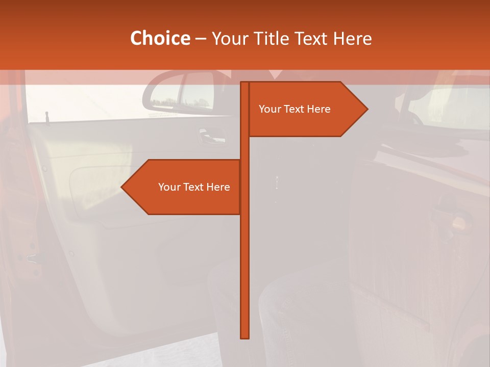 Road Jeans Engine PowerPoint Template