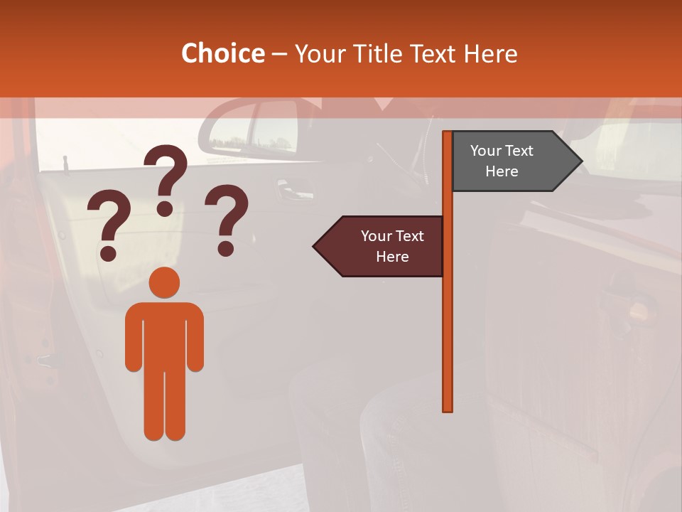Road Jeans Engine PowerPoint Template