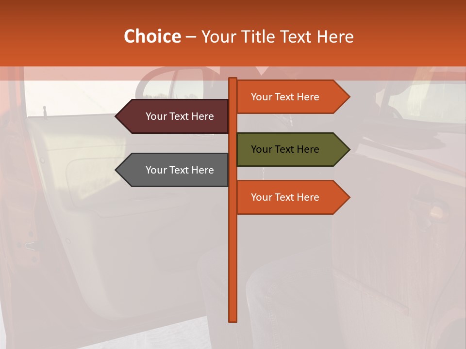 Road Jeans Engine PowerPoint Template