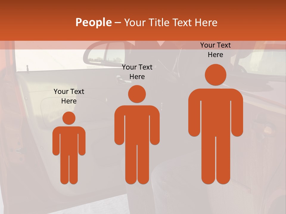 Road Jeans Engine PowerPoint Template