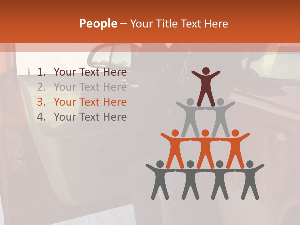Road Jeans Engine PowerPoint Template
