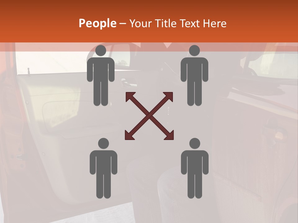 Road Jeans Engine PowerPoint Template