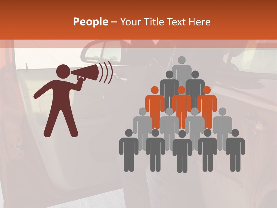 Road Jeans Engine PowerPoint Template