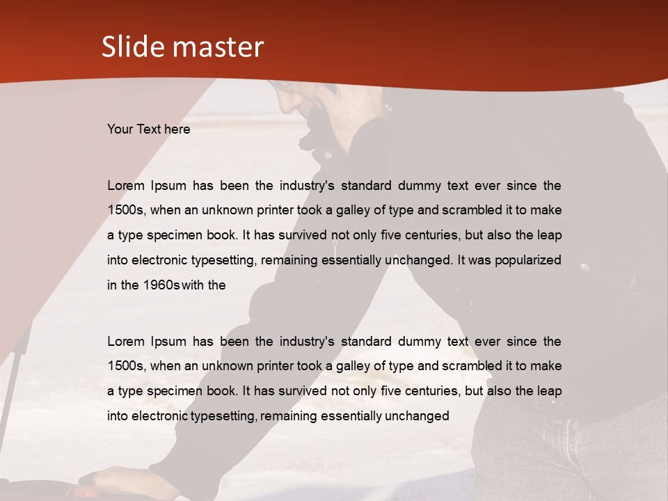 Unhappy Jeans Snow PowerPoint Template