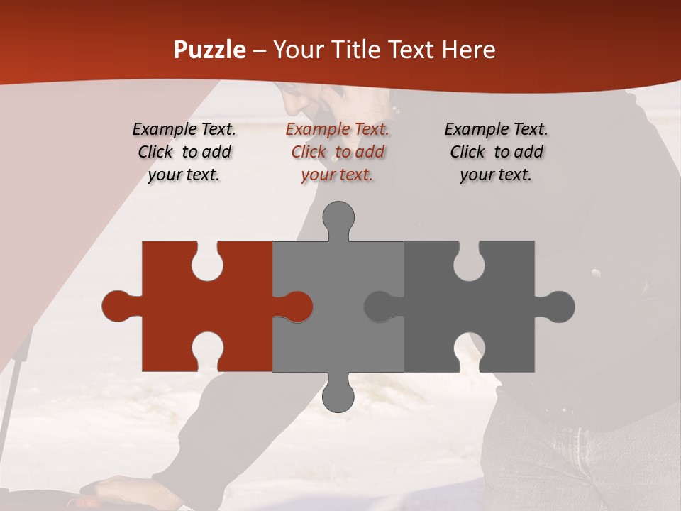 Unhappy Jeans Snow PowerPoint Template