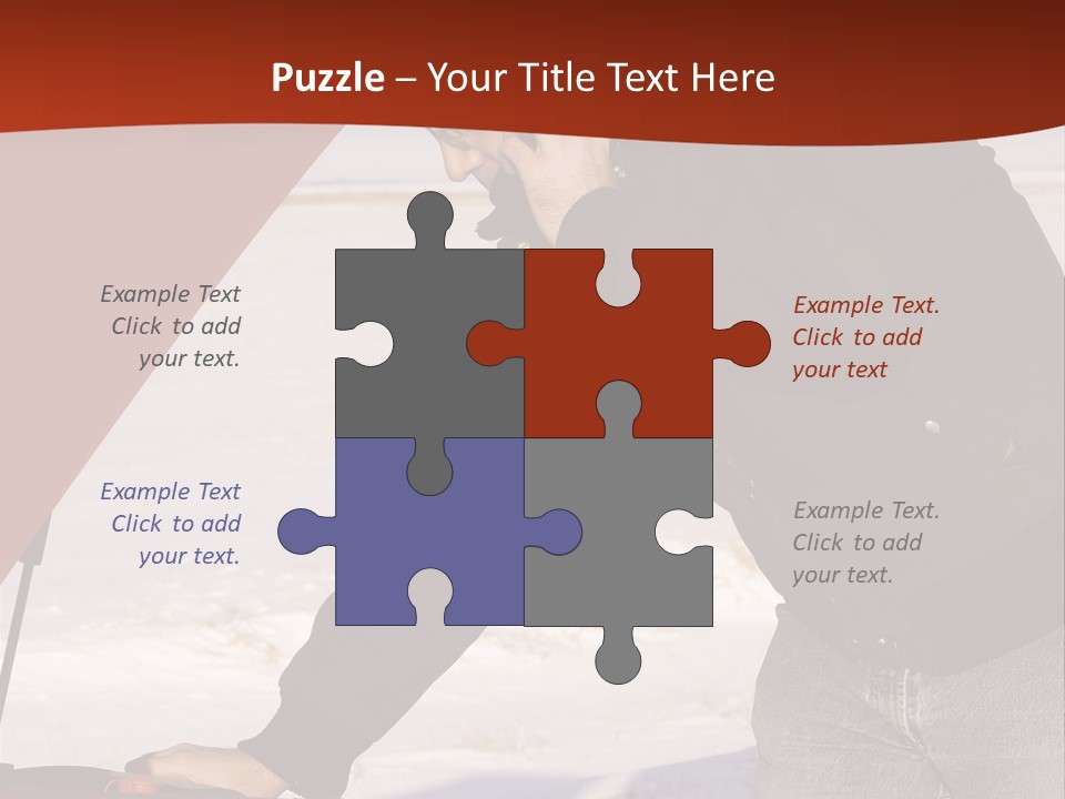 Unhappy Jeans Snow PowerPoint Template