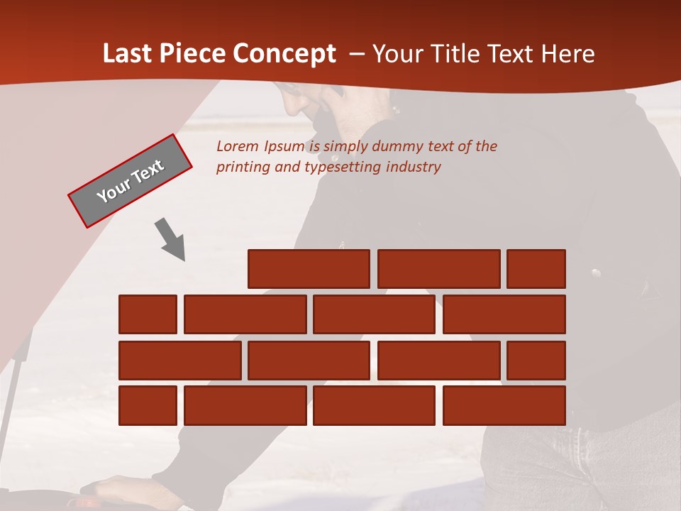 Unhappy Jeans Snow PowerPoint Template