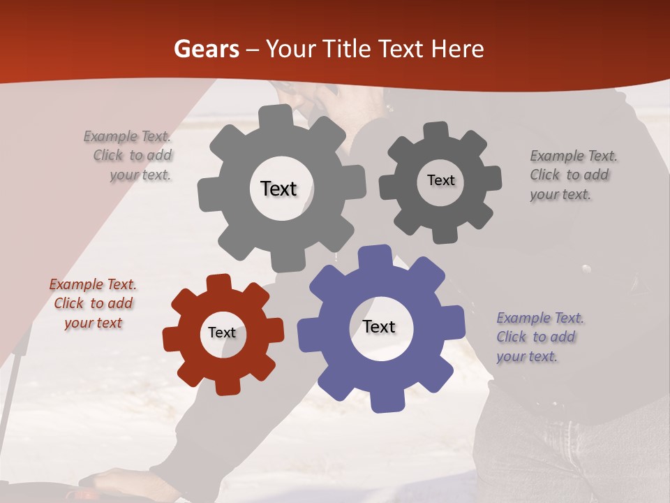 Unhappy Jeans Snow PowerPoint Template