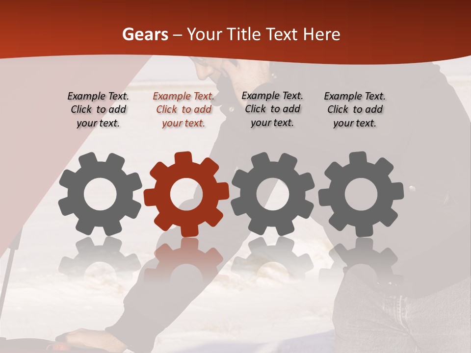 Unhappy Jeans Snow PowerPoint Template