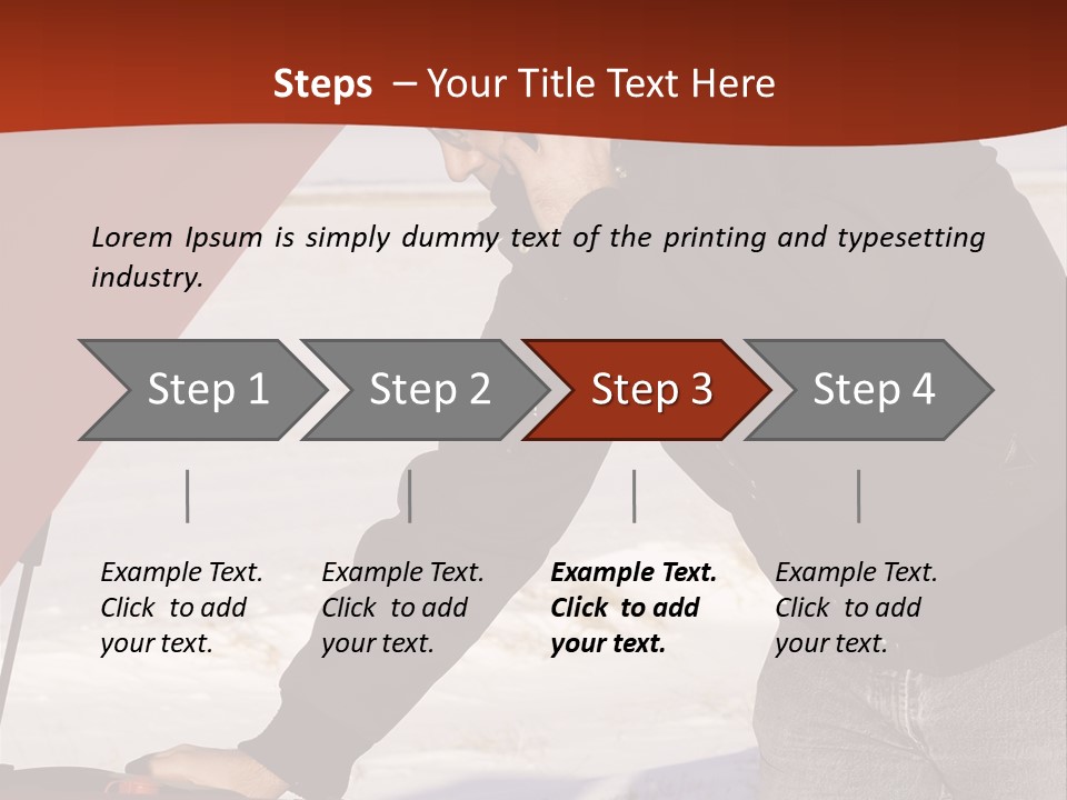 Unhappy Jeans Snow PowerPoint Template