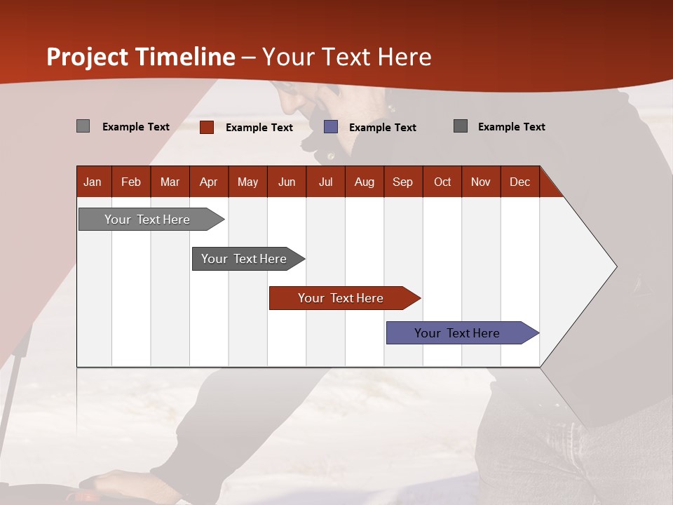 Unhappy Jeans Snow PowerPoint Template