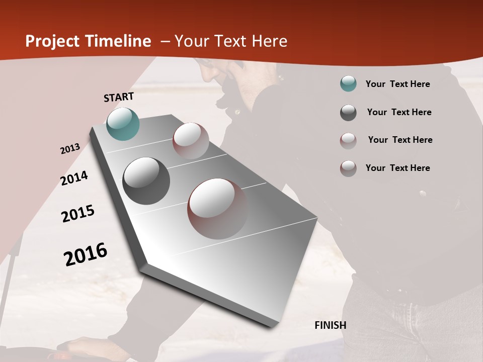 Unhappy Jeans Snow PowerPoint Template