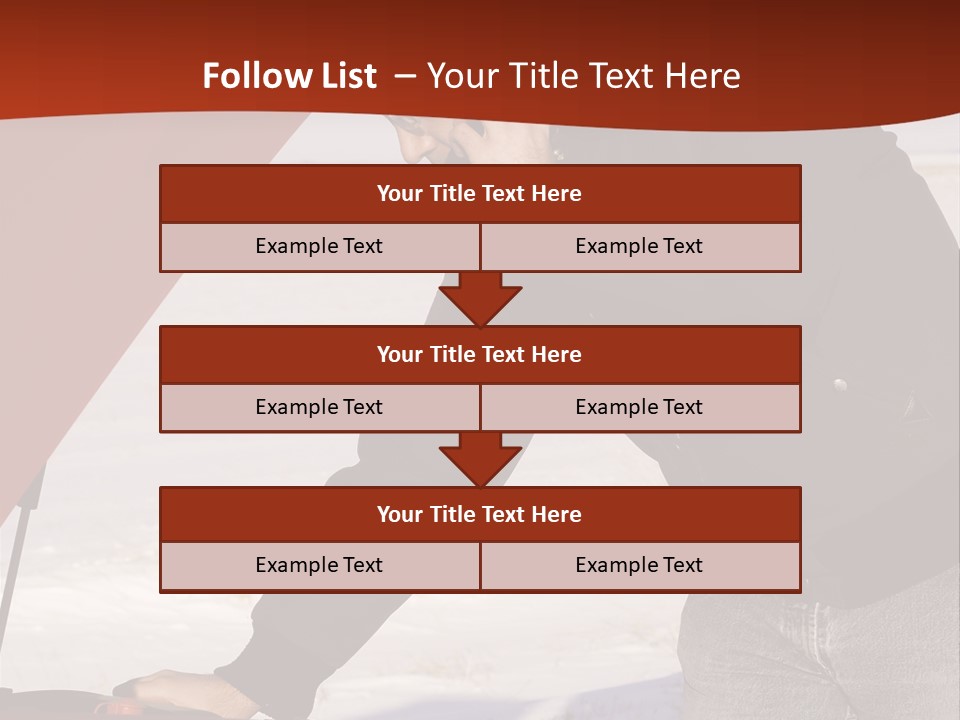 Unhappy Jeans Snow PowerPoint Template