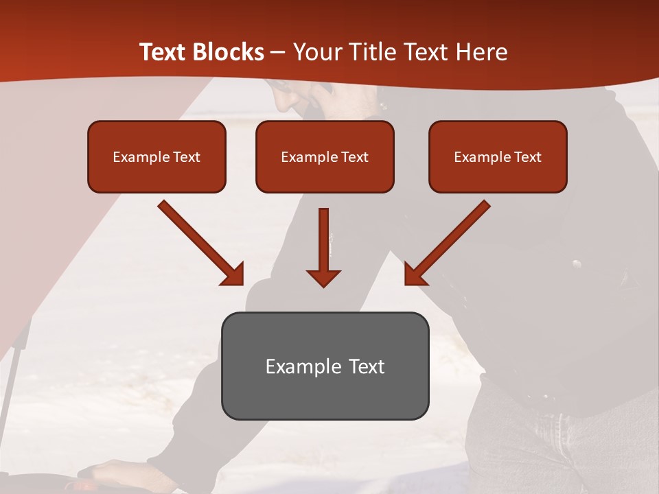 Unhappy Jeans Snow PowerPoint Template