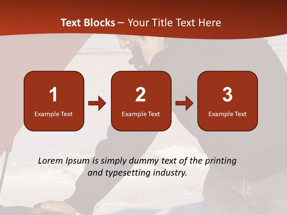 Unhappy Jeans Snow PowerPoint Template