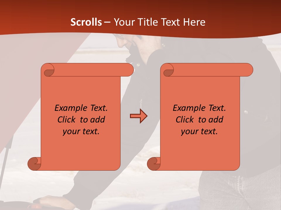 Unhappy Jeans Snow PowerPoint Template