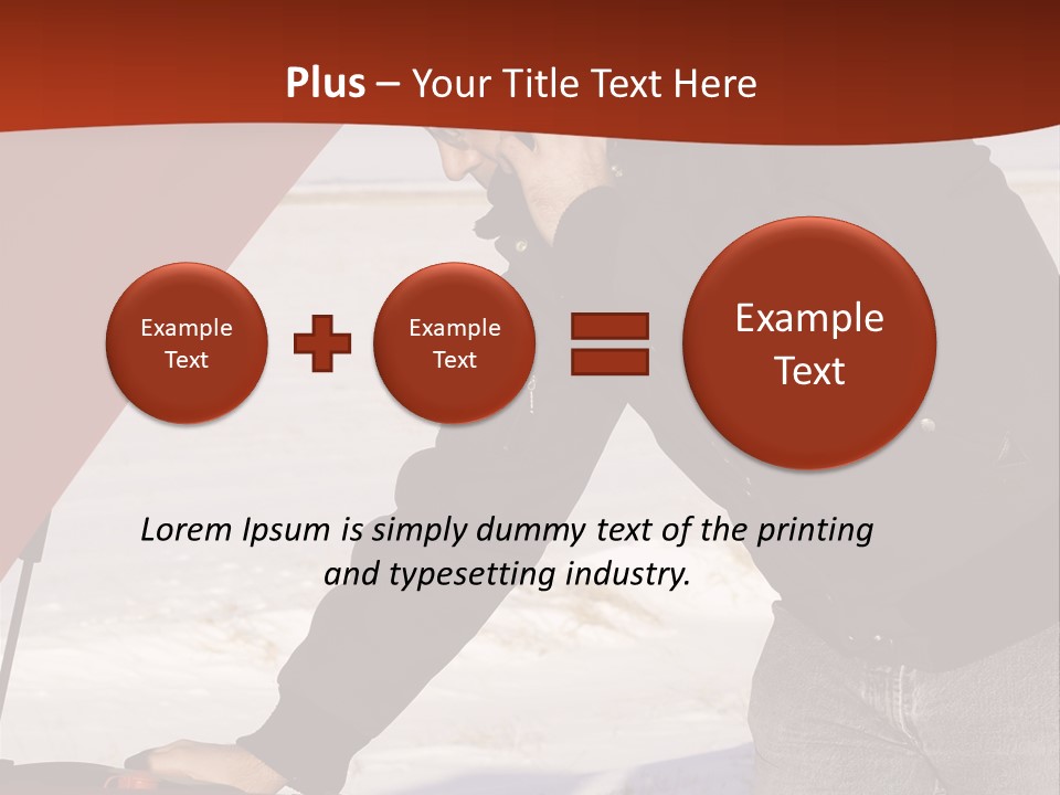 Unhappy Jeans Snow PowerPoint Template