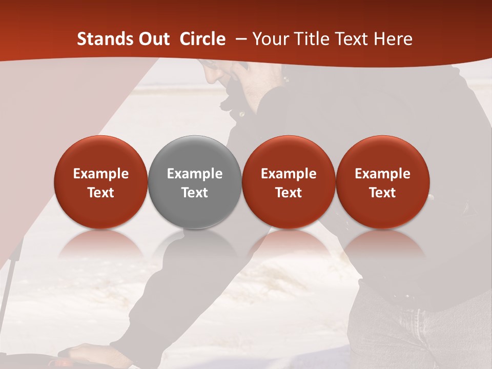 Unhappy Jeans Snow PowerPoint Template