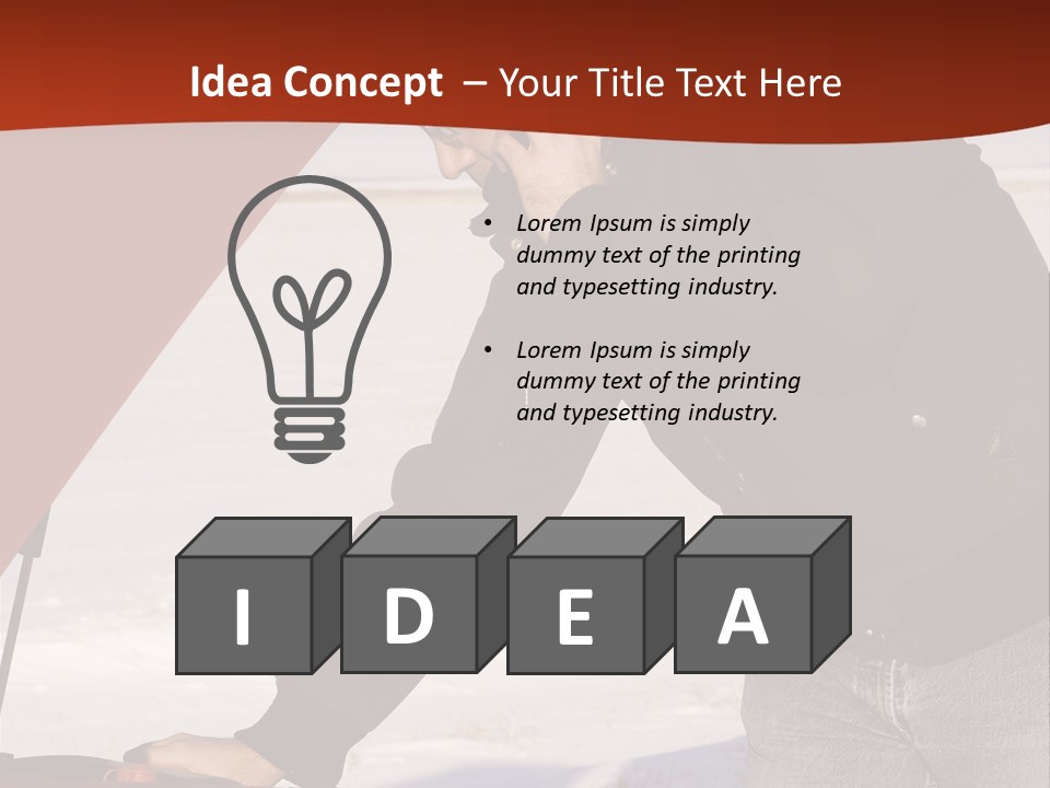 Unhappy Jeans Snow PowerPoint Template