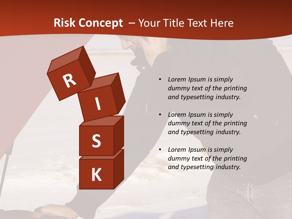 Unhappy Jeans Snow PowerPoint Template