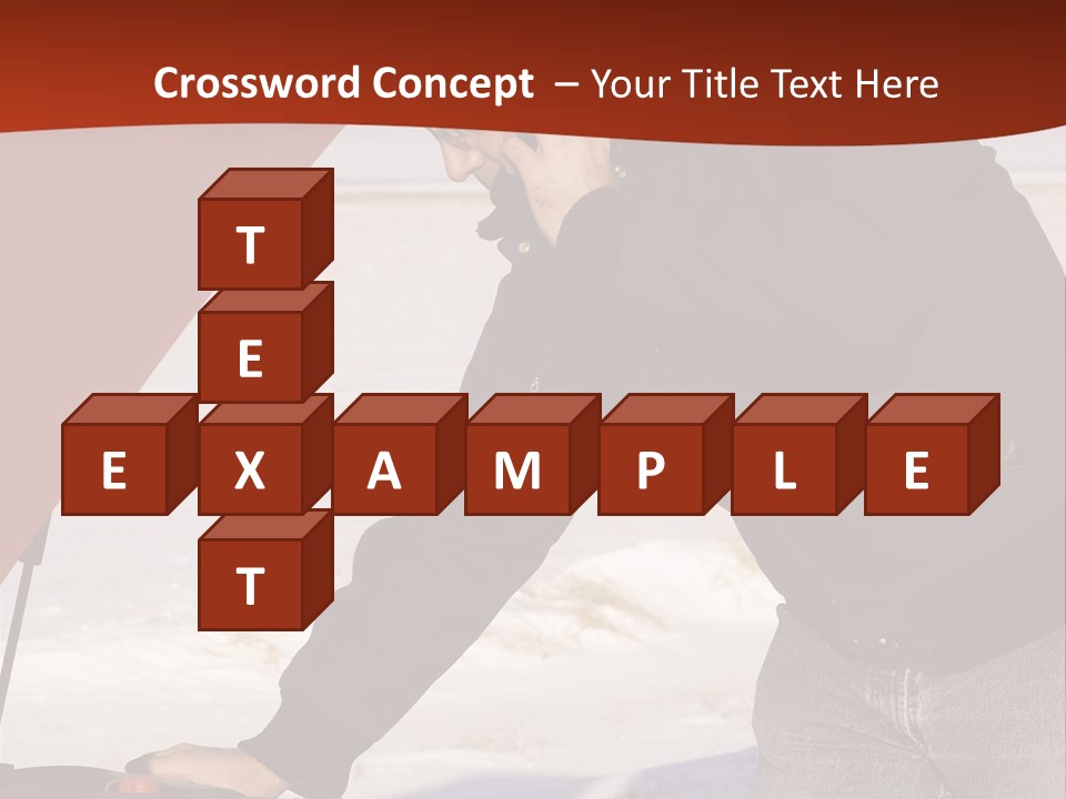 Unhappy Jeans Snow PowerPoint Template