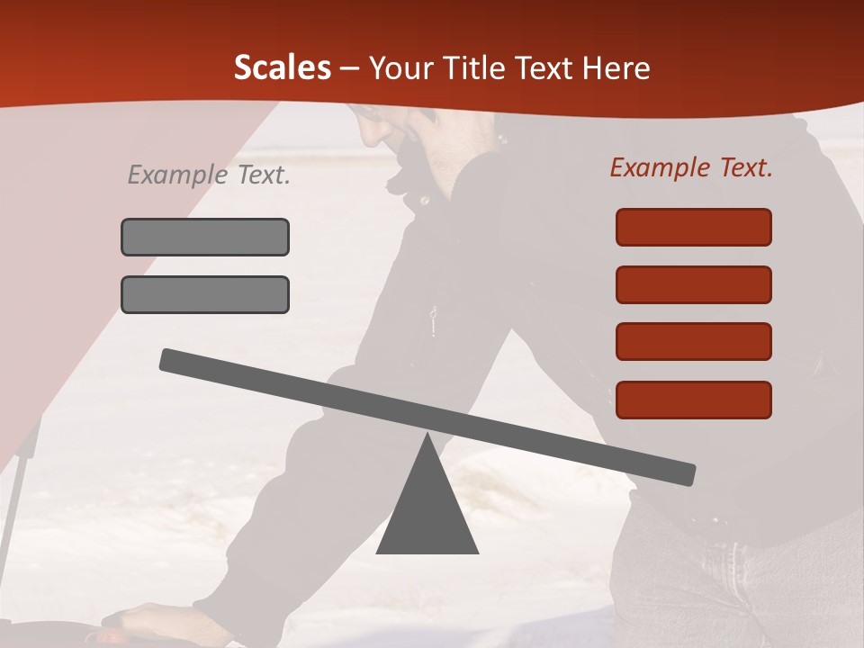 Unhappy Jeans Snow PowerPoint Template