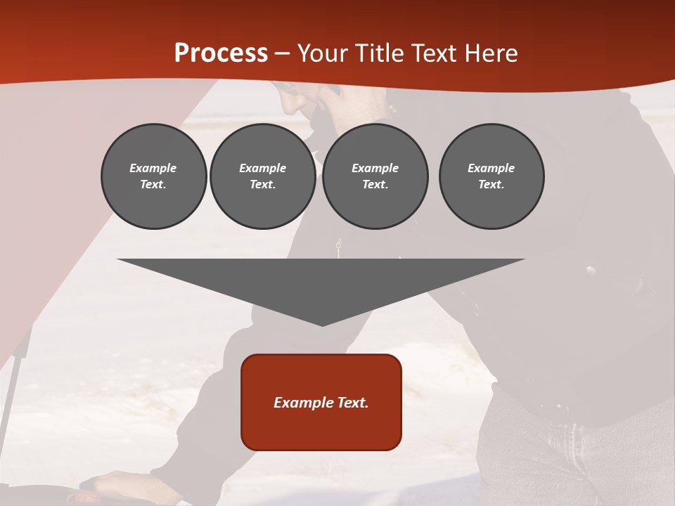 Unhappy Jeans Snow PowerPoint Template