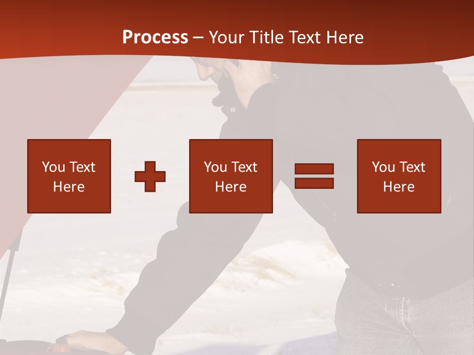 Unhappy Jeans Snow PowerPoint Template